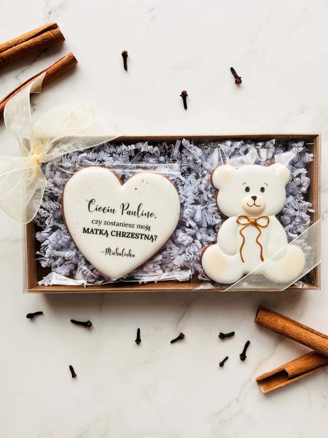 Personalizowany box z prośbą o zostanie matką chrzestną